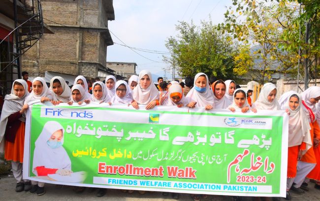 Enrollment Drive by KnK Japan for Empowering Girls Education in Battagram