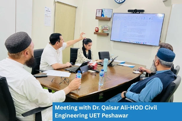 Meeting with Dr. Qaisar Ali, HOD Civil Engineering UET Peshawar