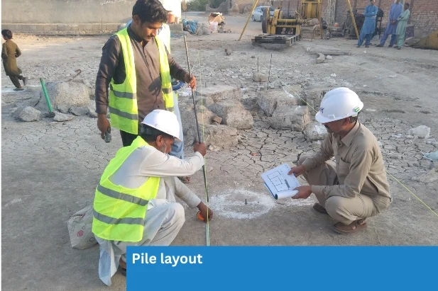 Pile layout